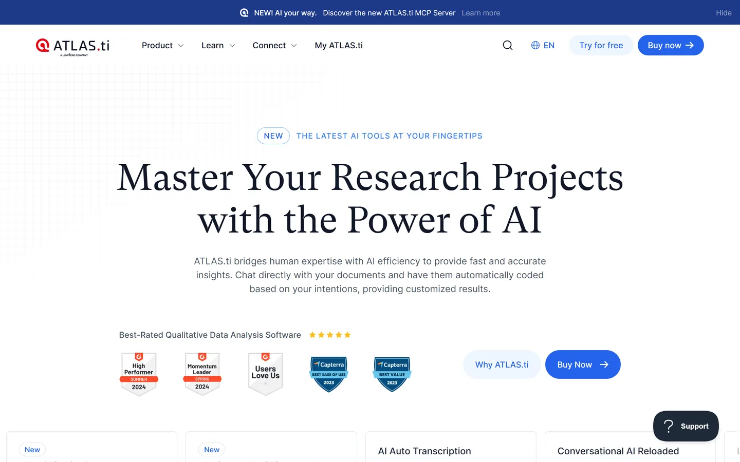ATLAS.ti homepage — qualitative and mixed-methods data analysis software